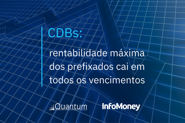 CDBs: Rentabilidade máxima dos prefixados cai em todos os vencimentos
